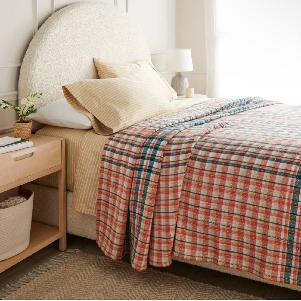 Target Green and Orange Quilted Bedding Set